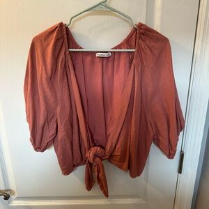 Abercrombie and Fitch cross crop top